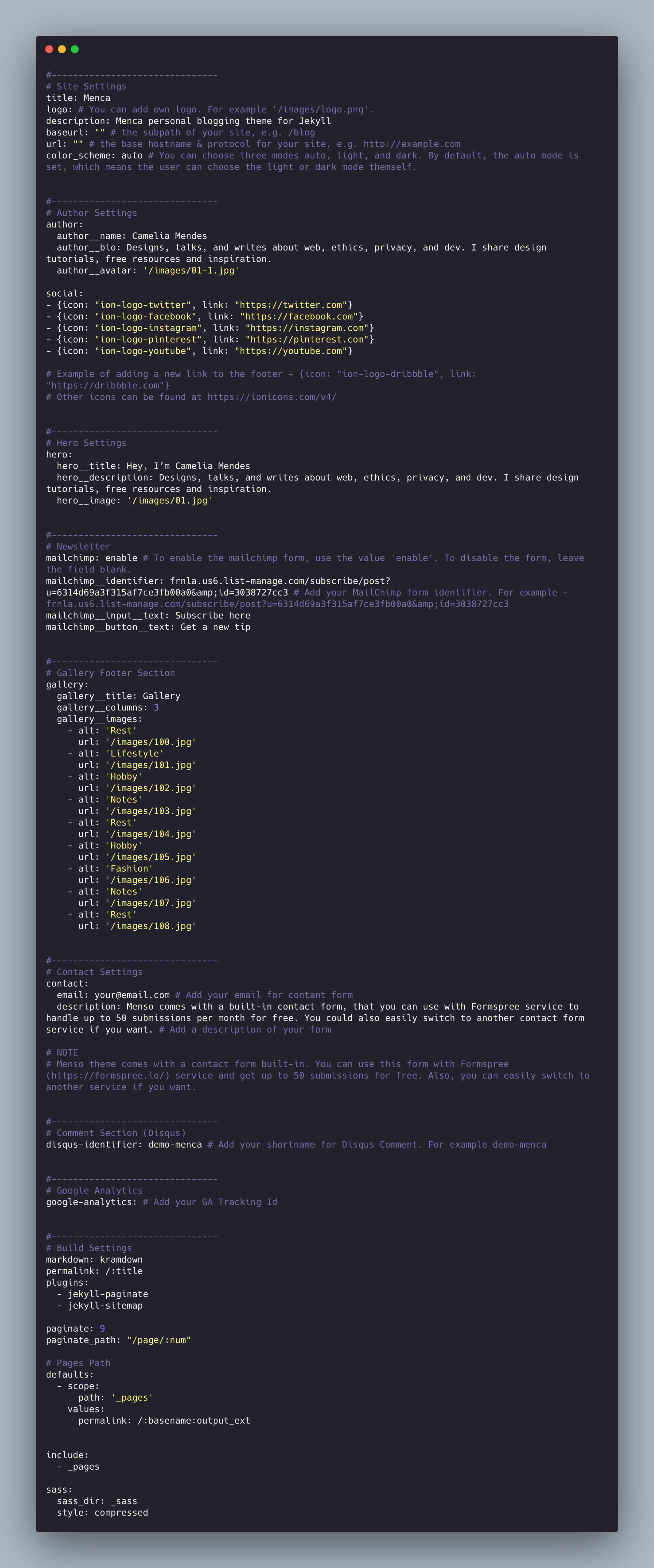 config